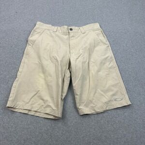 Oakley Golf Shorts Khaki Casual Everyday Shorts Mens Size 32 Performance Stretch